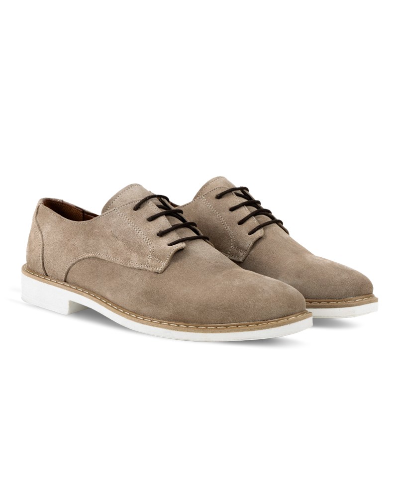  GERARDINO Men's Classic Suede Shoes Sand 3011