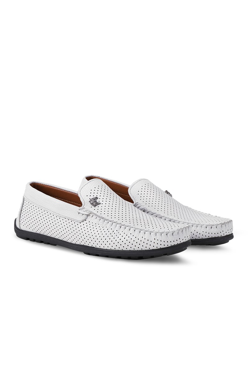 Ducavelli Fruga Men's Loafer Shoes White 102203