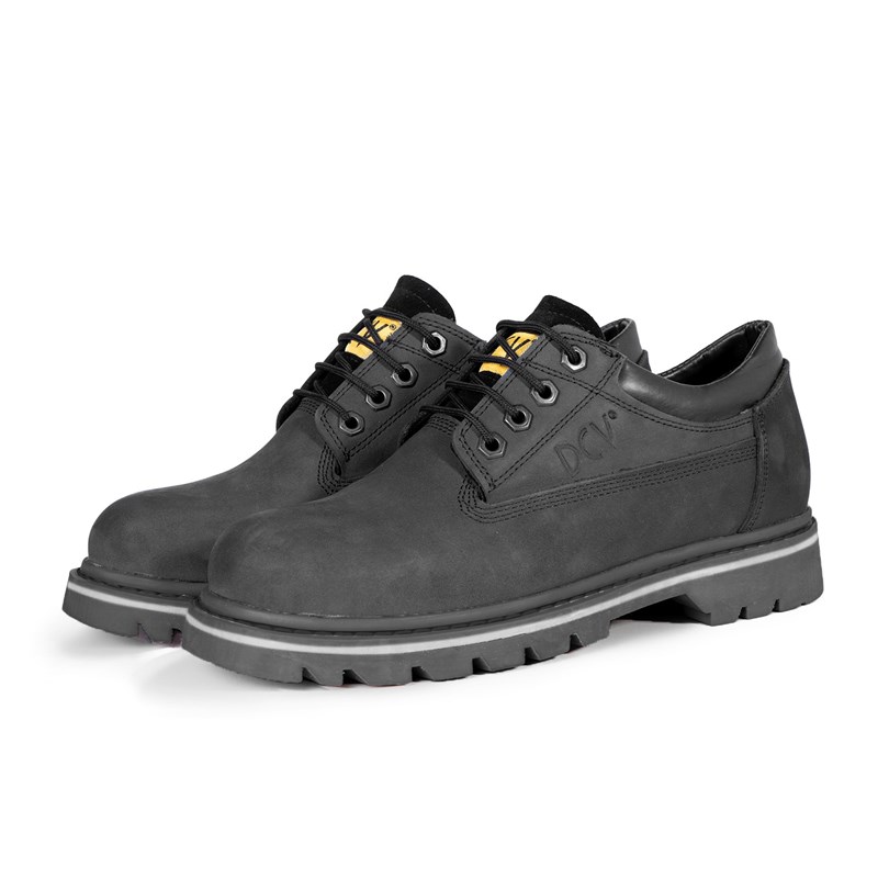 Ducavelli Men's Natural Nubuck Shoes - Black 